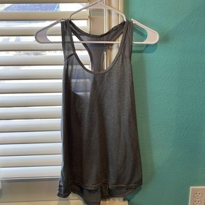 Light grey women’s size S workout tank top
